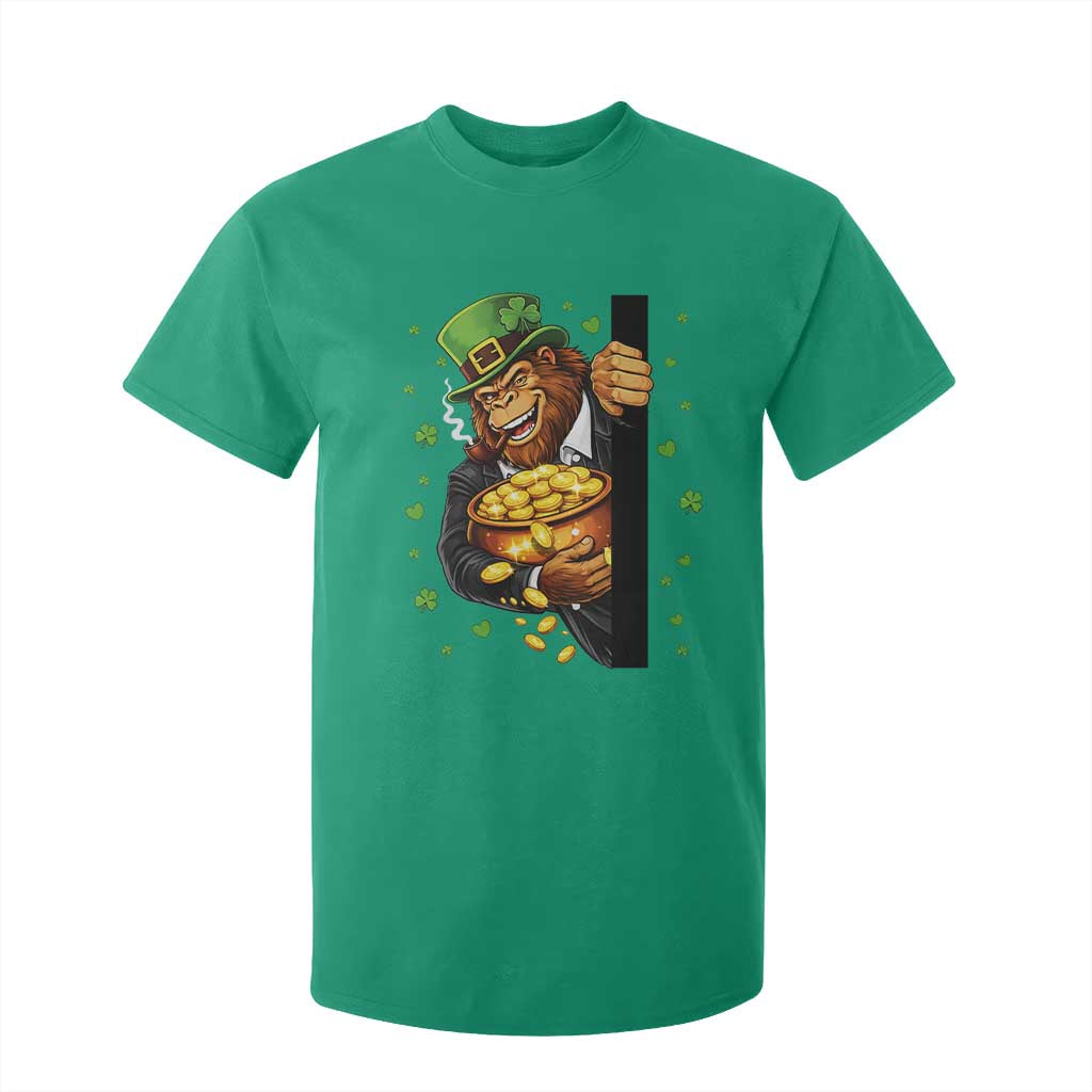 Funny St Patricks Day Bigfoot T Shirt For Kid Irish Revelry Gift TS12 Irish Green Print Your Wear