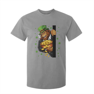 Funny St Patricks Day Bigfoot T Shirt For Kid Irish Revelry Gift TS12 Sport Gray Print Your Wear