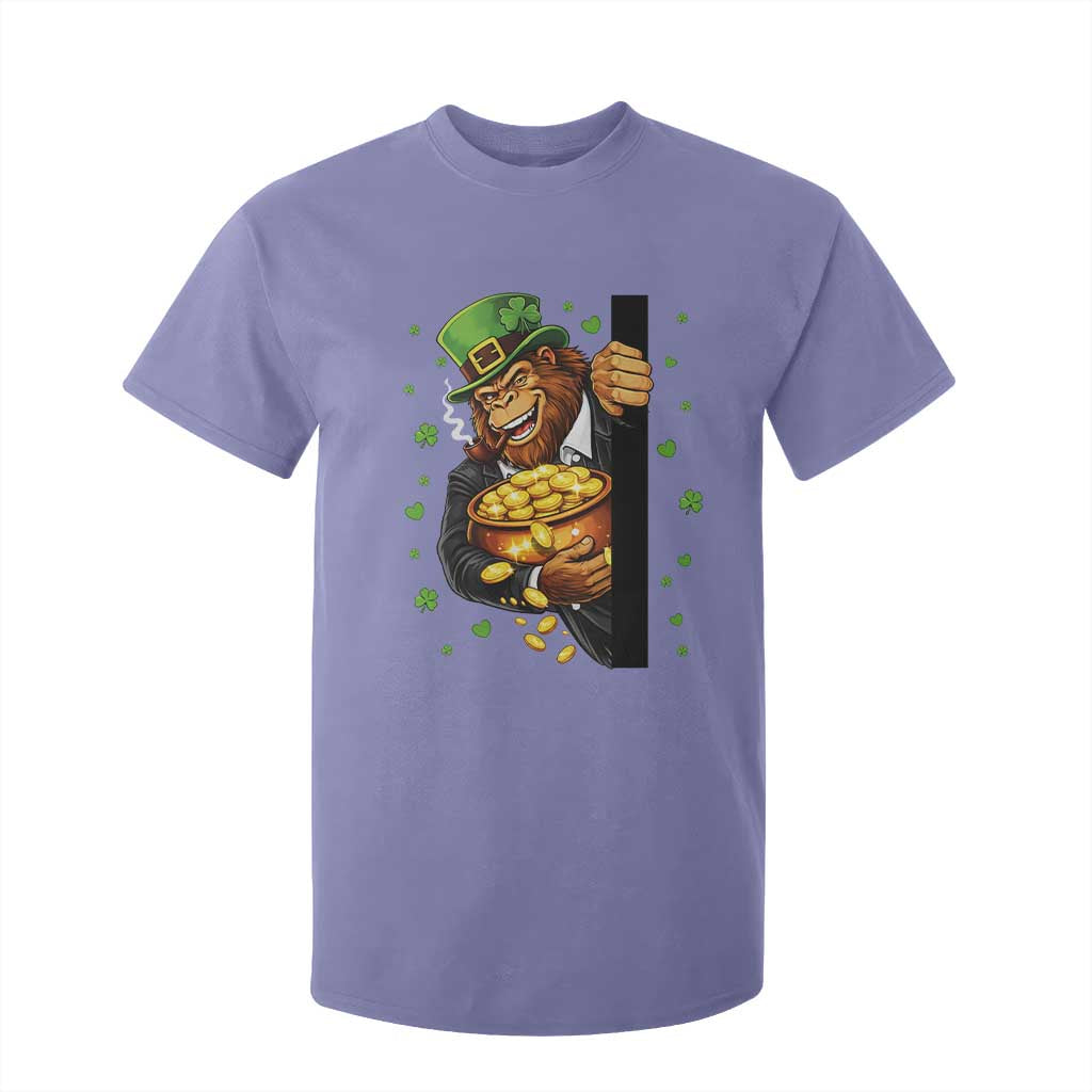 Funny St Patricks Day Bigfoot T Shirt For Kid Irish Revelry Gift TS12 Violet Print Your Wear