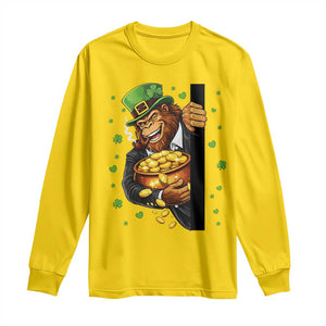 Funny St Patricks Day Bigfoot Long Sleeve Shirt Irish Revelry Gift TS12 Daisy Print Your Wear