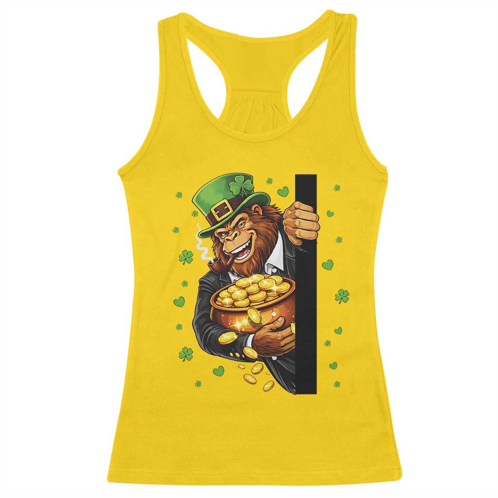 Funny St Patricks Day Bigfoot Racerback Tank Top Irish Revelry Gift TS12 Daisy Print Your Wear