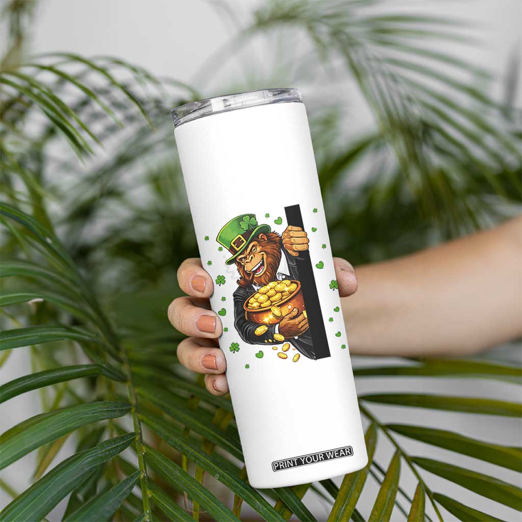 Funny St Patricks Day Bigfoot Skinny Tumbler Irish Revelry Gift TS12 Print Your Wear