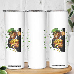 Funny St Patricks Day Bigfoot Skinny Tumbler Irish Revelry Gift TS12 Print Your Wear