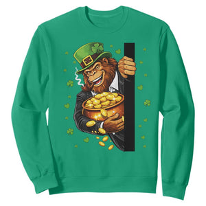 Funny St Patricks Day Bigfoot Sweatshirt Irish Revelry Gift TS12 Irish Green Print Your Wear