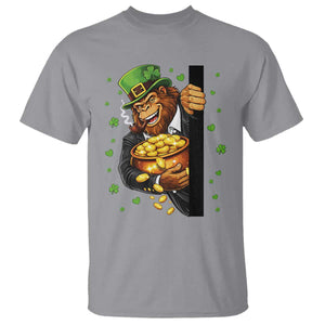 Funny St Patricks Day Bigfoot T Shirt Irish Revelry Gift TS12 Sport Gray Print Your Wear