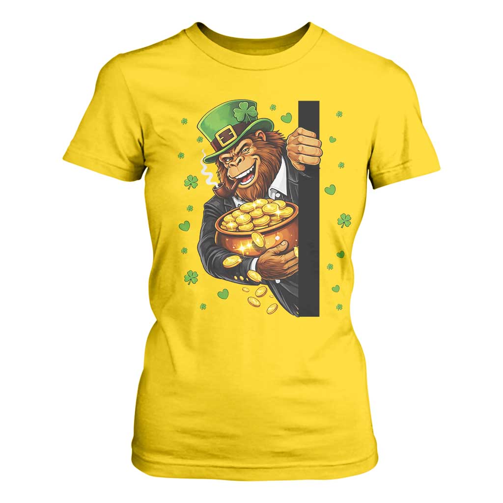Funny St Patricks Day Bigfoot T Shirt For Women Irish Revelry Gift TS12 Daisy Print Your Wear