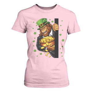 Funny St Patricks Day Bigfoot T Shirt For Women Irish Revelry Gift TS12 Light Pink Print Your Wear