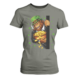 Funny St Patricks Day Bigfoot T Shirt For Women Irish Revelry Gift TS12 Military Green Print Your Wear