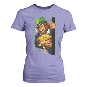 Funny St Patricks Day Bigfoot T Shirt For Women Irish Revelry Gift TS12 Violet Print Your Wear