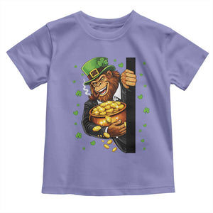 Funny St Patricks Day Bigfoot Toddler T Shirt Irish Revelry Gift TS12 Violet Print Your Wear