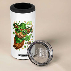 Funny Irish Highland Cow 4 in 1 Can Cooler Tumbler St Patricks Day Gift TS12 Print Your Wear