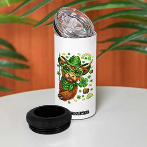 Funny Irish Highland Cow 4 in 1 Can Cooler Tumbler St Patricks Day Gift TS12 Print Your Wear