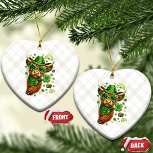 Funny Irish Highland Cow Ceramic Ornament St Patricks Day Gift TS12 Print Your Wear