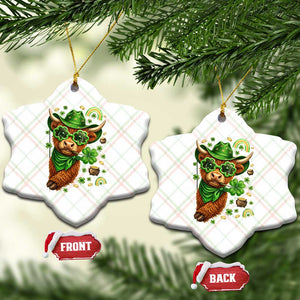 Funny Irish Highland Cow Ceramic Ornament St Patricks Day Gift TS12 Print Your Wear
