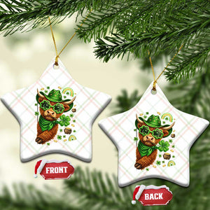 Funny Irish Highland Cow Ceramic Ornament St Patricks Day Gift TS12 Print Your Wear