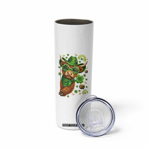 Funny Irish Highland Cow Skinny Tumbler St Patricks Day Gift TS12 Print Your Wear