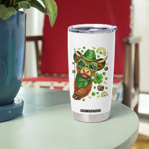 Funny Irish Highland Cow Tumbler Cup St Patricks Day Gift TS12 Print Your Wear