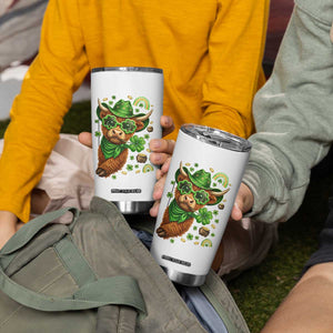 Funny Irish Highland Cow Tumbler Cup St Patricks Day Gift TS12 Print Your Wear