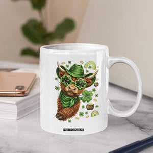 Funny Irish Highland Cow Coffee Mug St Patricks Day Gift TS12 Print Your Wear