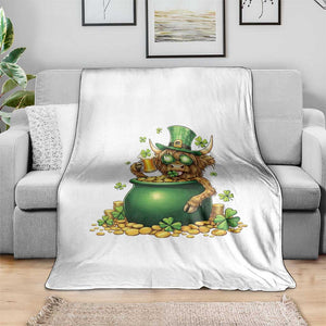 Funny Highland Cow St Patricks Day Throw Blanket Farm Lover Gift TS12 Print Your Wear
