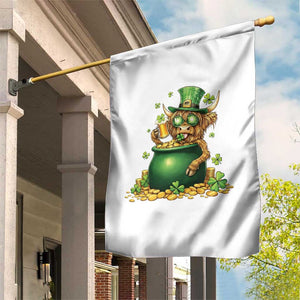 Funny Highland Cow St Patricks Day Garden Flag Farm Lover Gift TS12 Print Your Wear