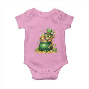 Funny Highland Cow St Patricks Day Baby Onesie Farm Lover Gift TS12 Light Pink Print Your Wear