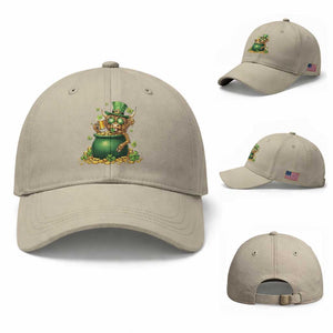 Funny Highland Cow St Patricks Day Baseball Cap Farm Lover Gift TS12 Baseball Cap Universal Fit Beige Print Your Wear