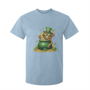 Funny Highland Cow St Patricks Day T Shirt For Kid Farm Lover Gift TS12 Light Blue Print Your Wear