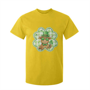 Funny Irish Highland Cow Shamrock Holiday Gift T Shirt For Kid TS12 Daisy Print Your Wear