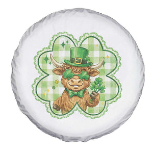 Funny Irish Highland Cow Shamrock Holiday Gift Spare Tire Cover TS12 Print Your Wear