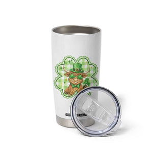 Funny Irish Highland Cow Shamrock Holiday Gift Tumbler Cup TS12 Print Your Wear