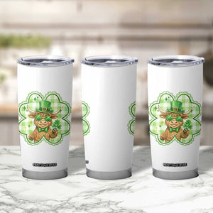 Funny Irish Highland Cow Shamrock Holiday Gift Tumbler Cup TS12 Print Your Wear
