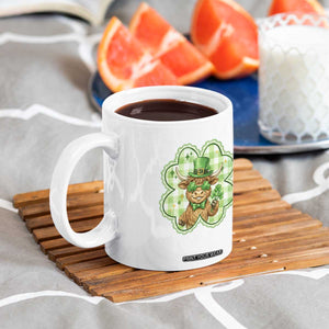Funny Irish Highland Cow Shamrock Holiday Gift Coffee Mug TS12 Print Your Wear