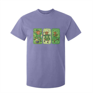 Vintage Highland Cow St Patricks Day T Shirt For Kid Farm Lover Gift TS12 Violet Print Your Wear