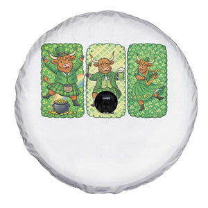 Vintage Highland Cow St Patricks Day Spare Tire Cover Farm Lover Gift TS12 Print Your Wear