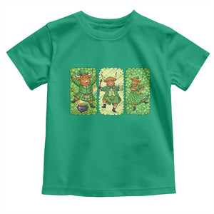 Vintage Highland Cow St Patricks Day Toddler T Shirt Farm Lover Gift TS12 Irish Green Print Your Wear