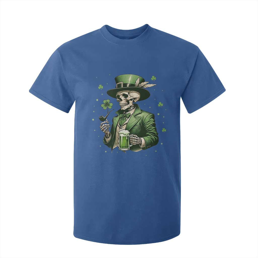 Skeleton St Patricks Day Drinking T Shirt For Kid Irish Party Gift TS12 Royal Blue Print Your Wear