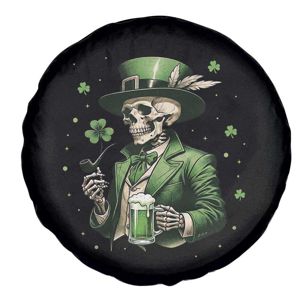 Skeleton St Patricks Day Drinking Spare Tire Cover Irish Party Gift TS12 Print Your Wear