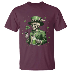 Skeleton St Patricks Day Drinking T Shirt Irish Party Gift