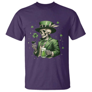 Skeleton St Patricks Day Drinking T Shirt Irish Party Gift