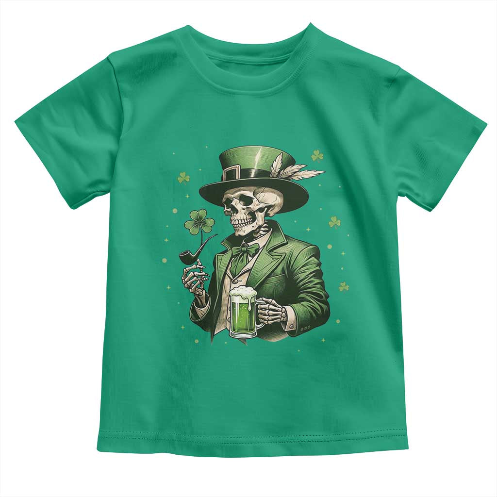 Skeleton St Patricks Day Drinking Toddler T Shirt Irish Party Gift TS12 Irish Green Print Your Wear
