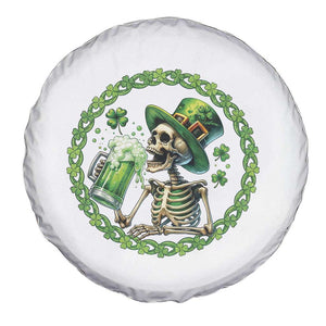 Lucky Irish Skeleton St Patricks Day Spare Tire Cover Beer Lover TS12 Print Your Wear