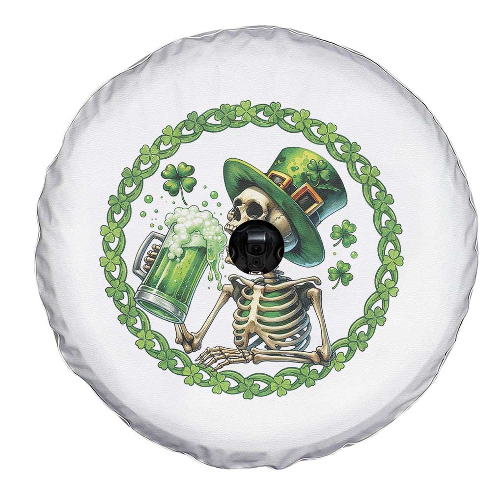 Lucky Irish Skeleton St Patricks Day Spare Tire Cover Beer Lover TS12 Print Your Wear