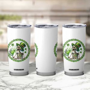 Lucky Irish Skeleton St Patricks Day Tumbler Cup Beer Lover TS12 Print Your Wear