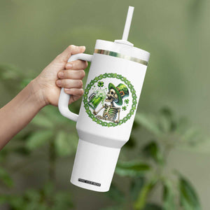 Lucky Irish Skeleton St Patricks Day Tumbler With Handle Beer Lover TS12 Print Your Wear