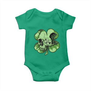 St Patricks Day Lucky Shamrock Skull Gift Baby Onesie TS12 Irish Green Print Your Wear