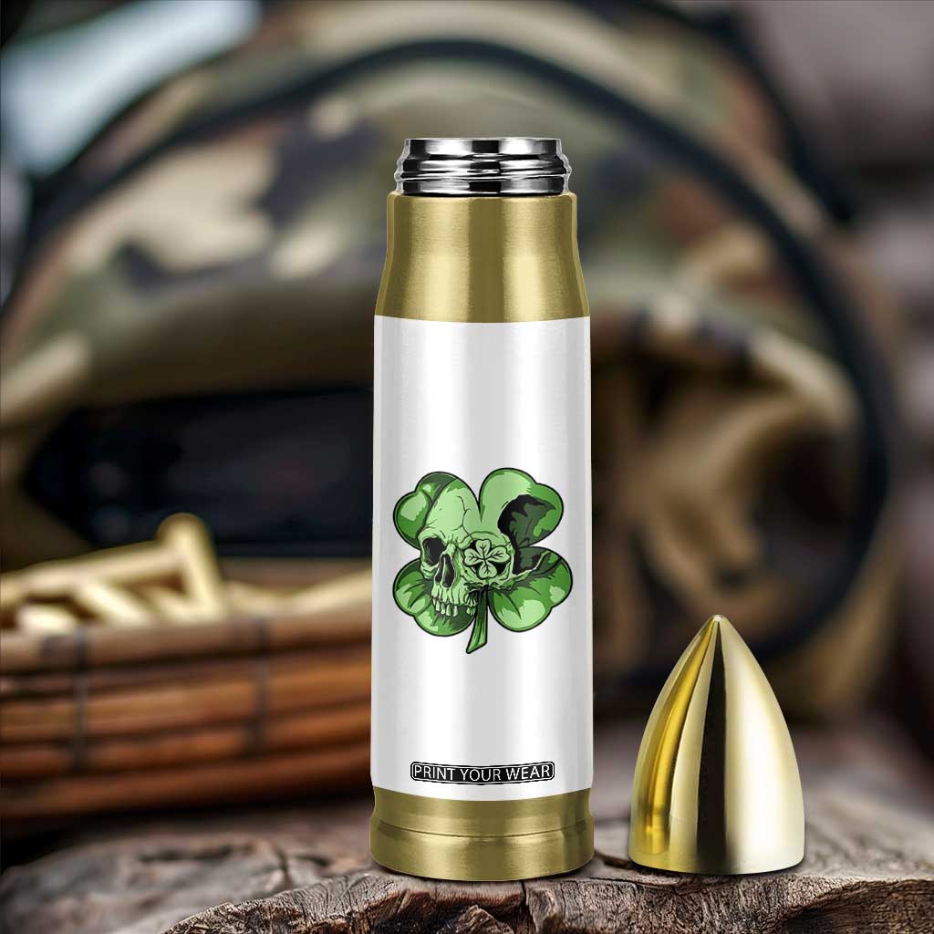 St Patricks Day Lucky Shamrock Skull Gift Bullet Tumbler TS12 Print Your Wear