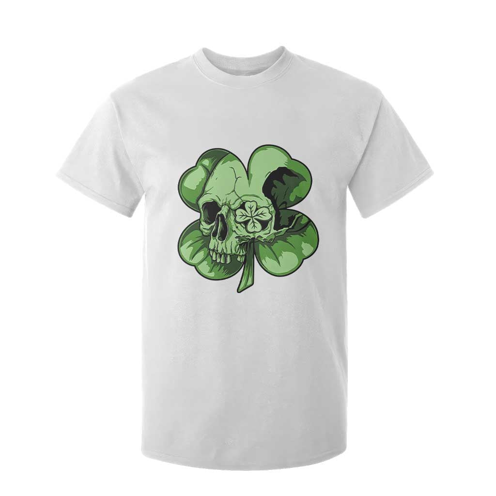 St Patricks Day Lucky Shamrock Skull Gift T Shirt For Kid TS12 White Print Your Wear