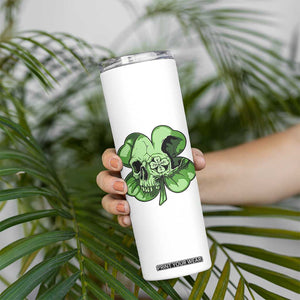 St Patricks Day Lucky Shamrock Skull Gift Skinny Tumbler TS12 Print Your Wear