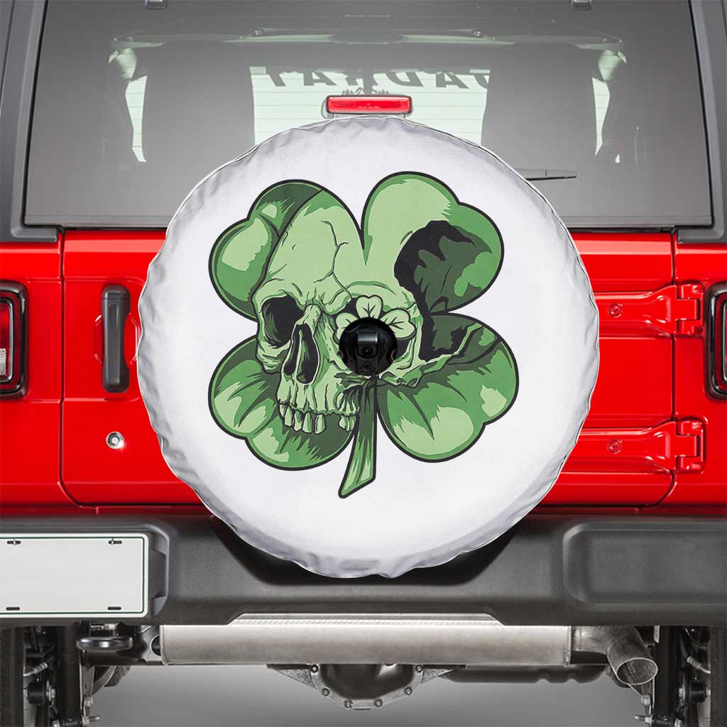 St Patricks Day Lucky Shamrock Skull Gift Spare Tire Cover TS12 White Print Your Wear